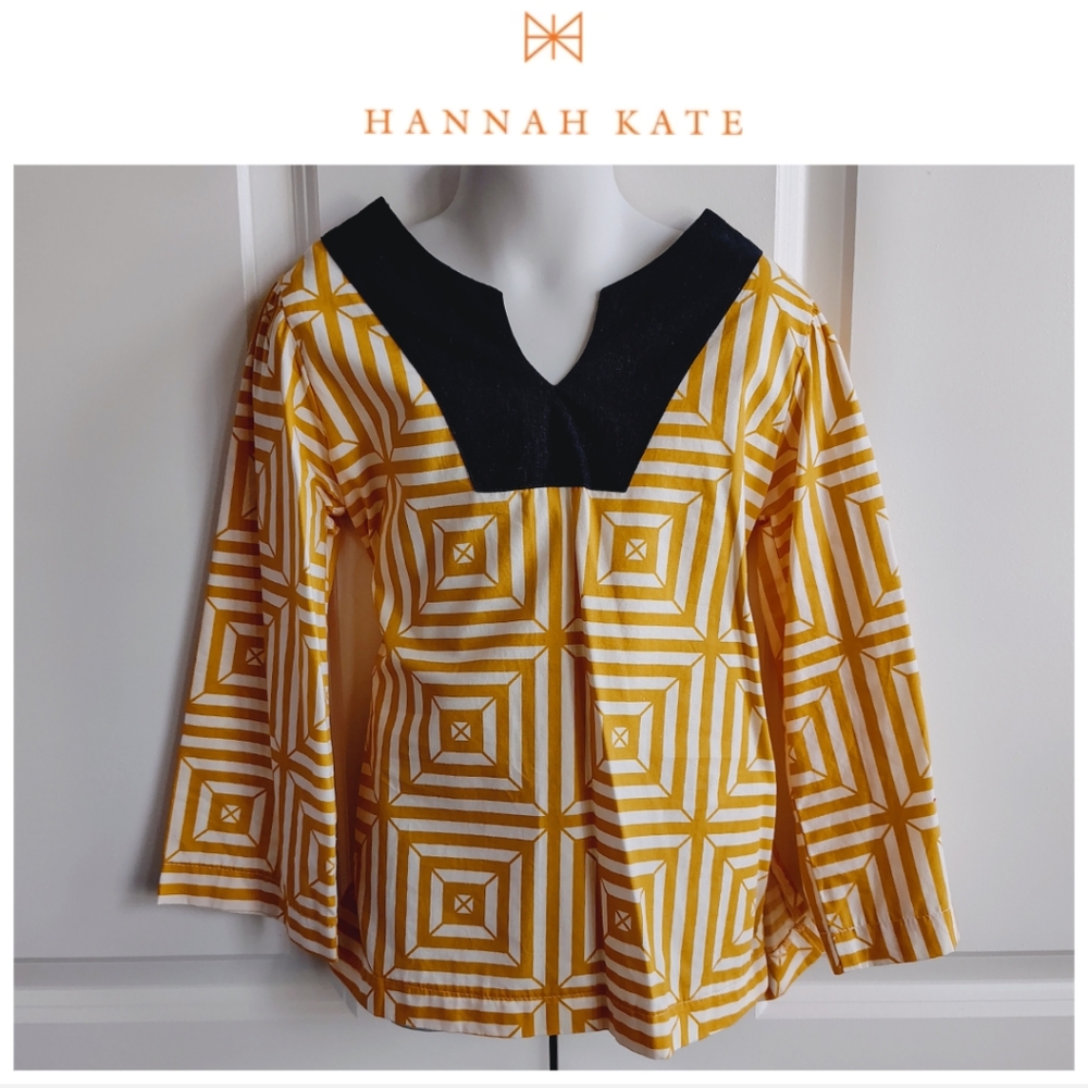 Hannah Kate Geometric Blouse